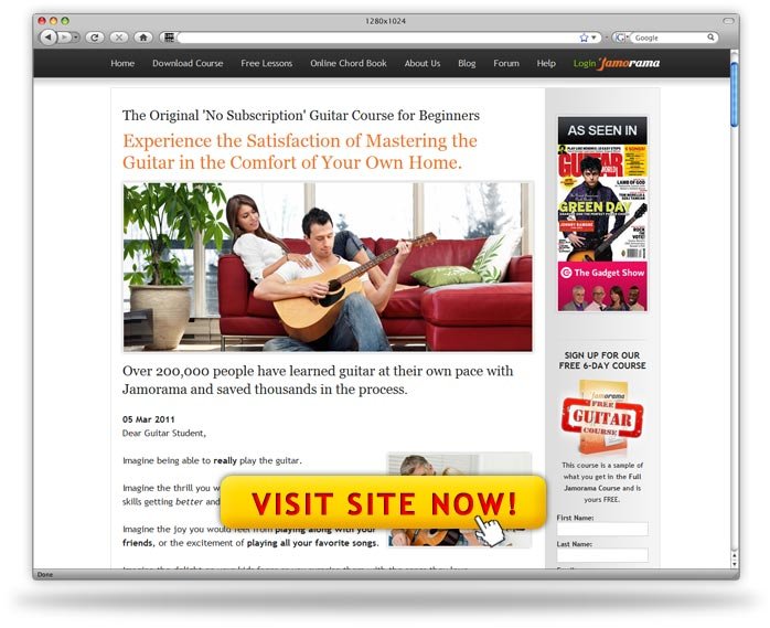 Jamorama Learn To Play Guitar Program